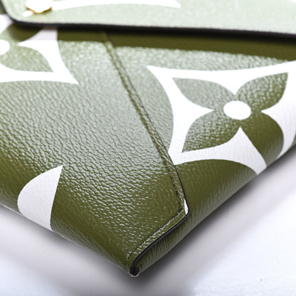 Louis Vuitton Monogram Giant Large Kirigami Pochette Kaki 6 of 9