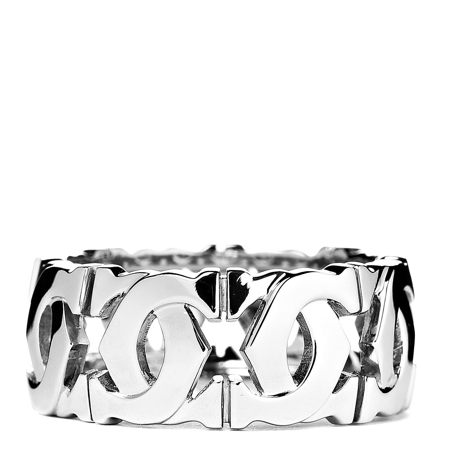 Cartier 18K White Gold Entrelaces Ring 50 5.25 1 of 5