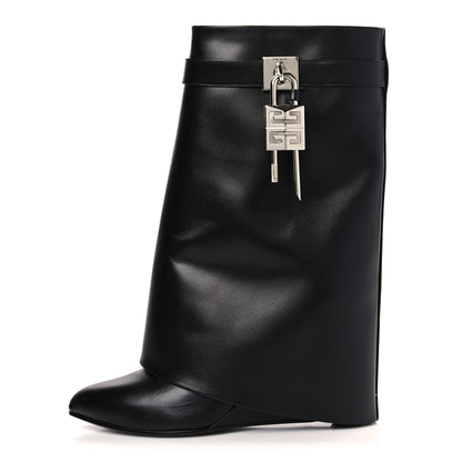 Givenchy Calfskin Shark Lock Ankle Boots 41 Black 1 of 7