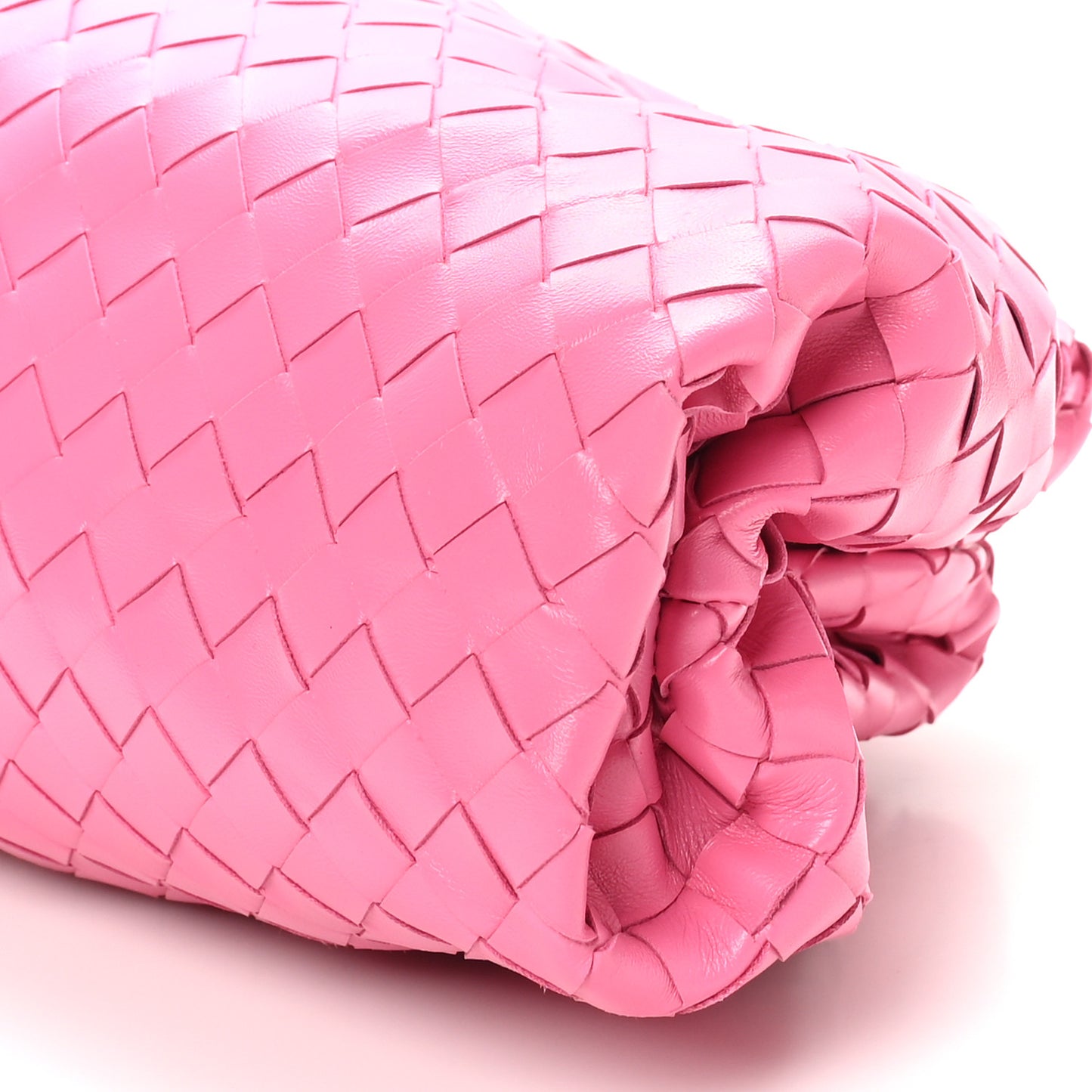 Nappa Maxi Intrecciato The Pouch Oversized Clutch Pink
