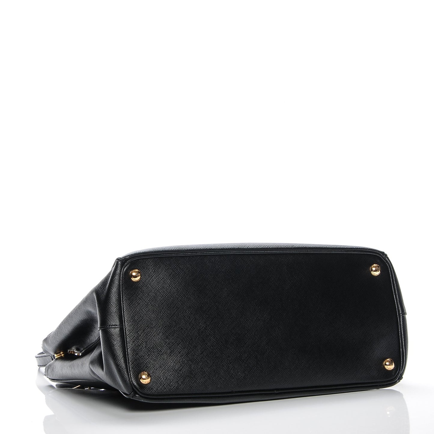 Saffiano Medium Galleria Double Zip Tote Black