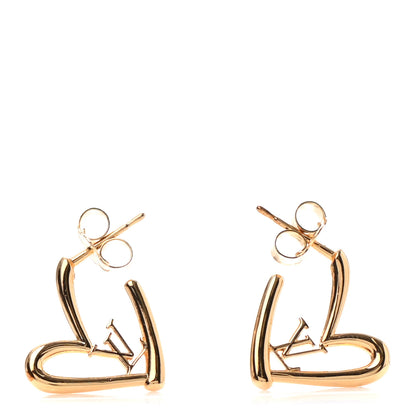 Louis Vuitton Fall In Love Heart Earrings PM Gold 1 of 7