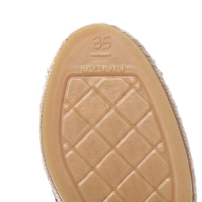 Chanel Canvas CC Espadrilles 35 Black 8 of 9