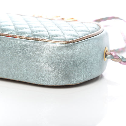 Gucci Laminated Nappa Trapuntata Mini Zumi Dome Shoulder Bag Rosa Lago Rame 10 of 11