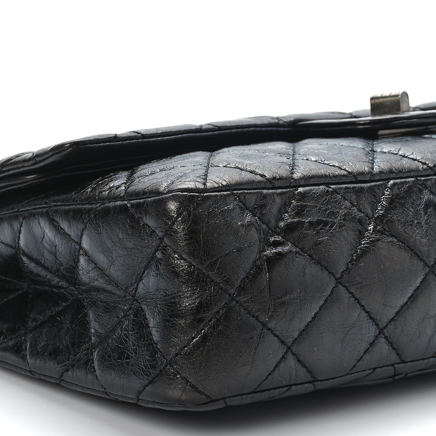 Chanel Metallic Aged Calfskin 2.55 Reissue 227 Flap Black 8 of 9