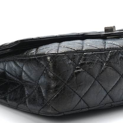 Chanel Metallic Aged Calfskin 2.55 Reissue 227 Flap Black 8 of 9