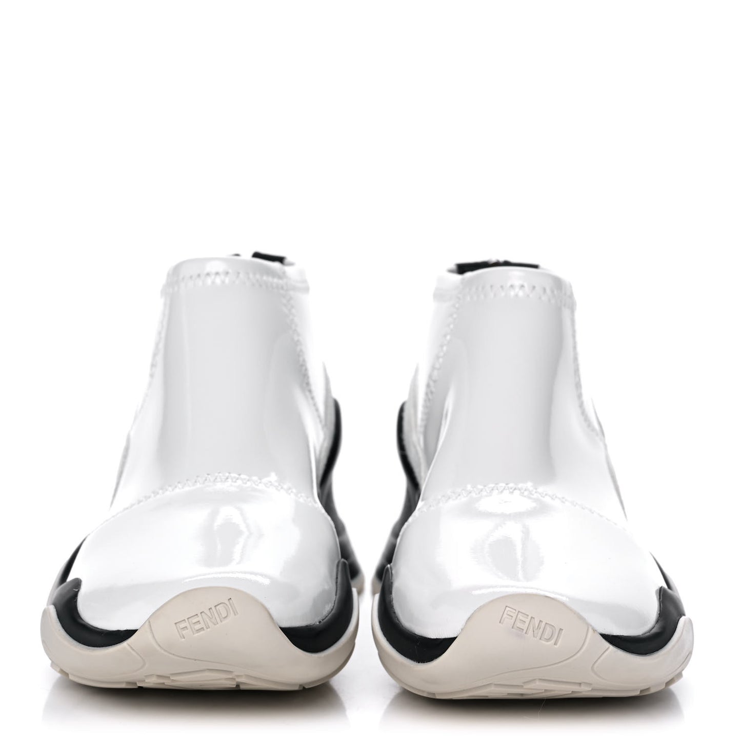 Vernice High-Tech Womens FFluid Zip Up Sneakers 38 White Black
