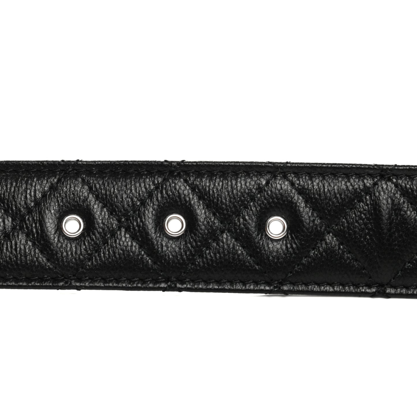 Caviar Quilted CC Chain Belt 85 34 Black