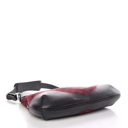 Gucci Denim Monogram Hobo Red 4 of 9