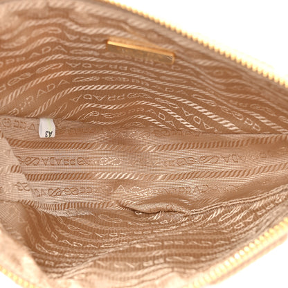 Prada Jacquard Triangolo Symbole Embroidered Mini Triangle Bag Corda Talco 5 of 10