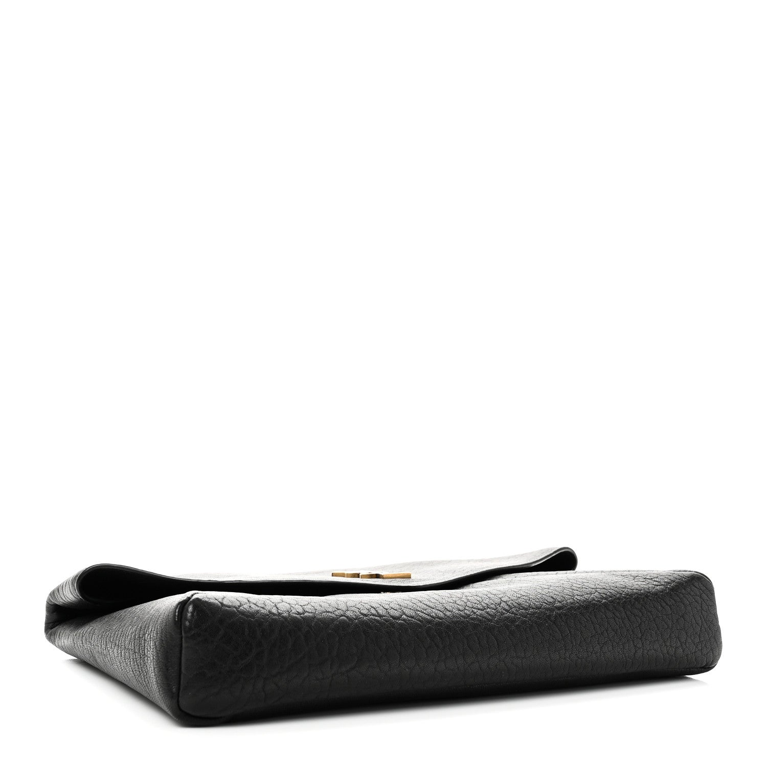 Saint Laurent Grained Lambskin Cassandre Envelope Pouch Black 4 of 9
