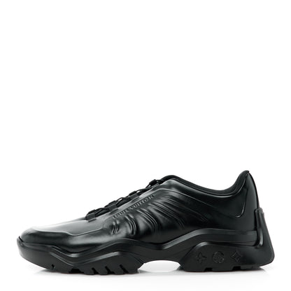 Louis Vuitton Calfskin Mens Millenium Sneakers 10 Black 1 of 14