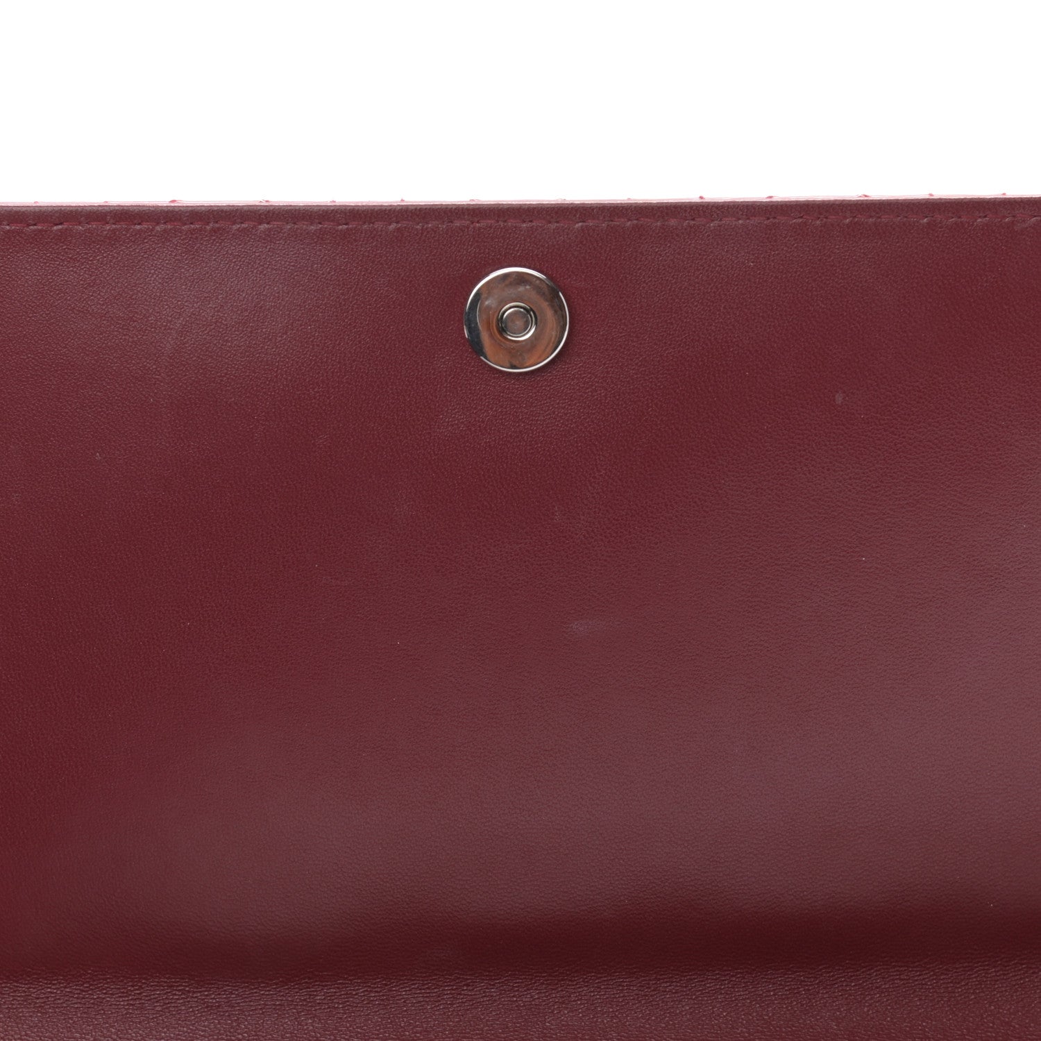 Christian Dior Patent Cannage Rendezvous Chain Wallet Red 9 of 11