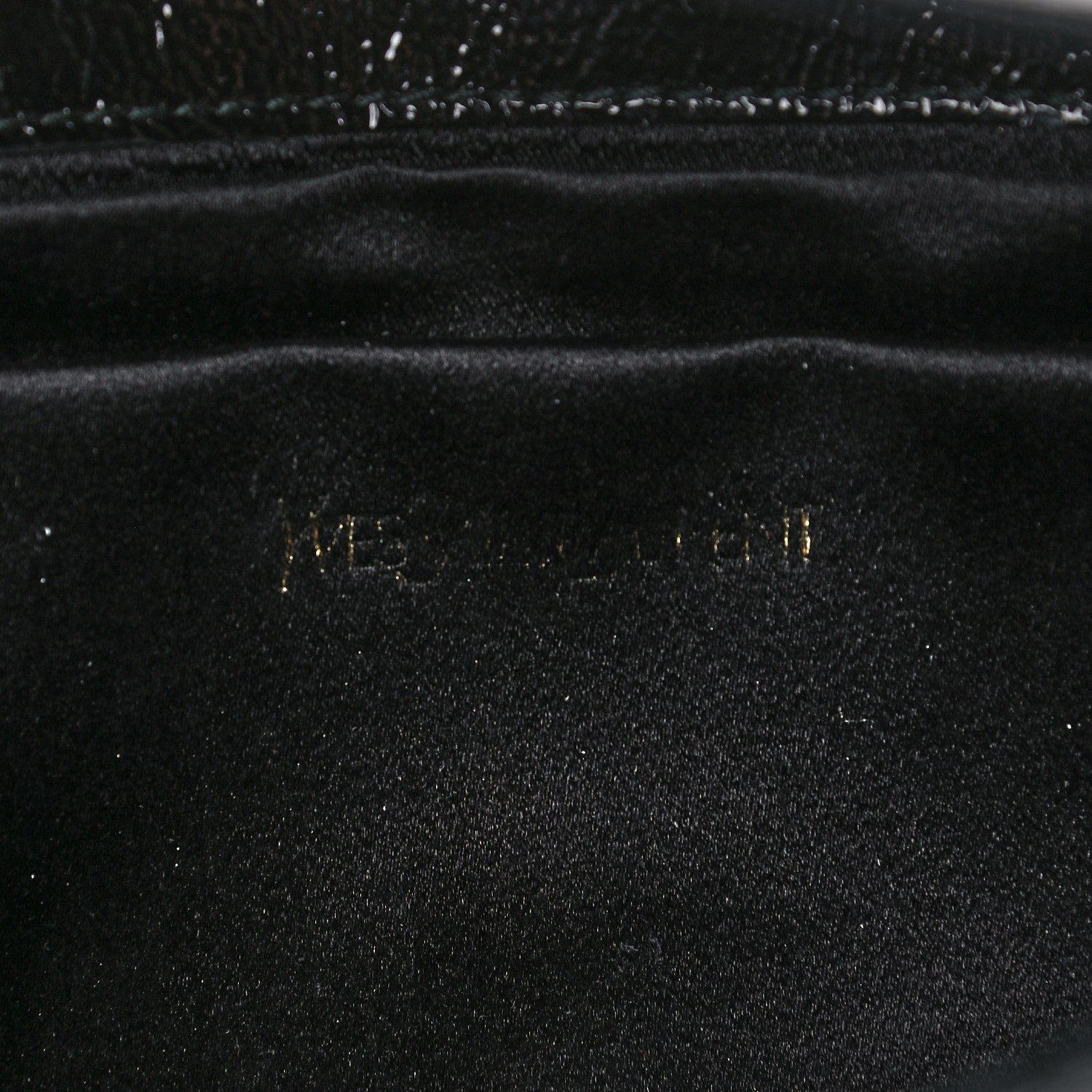 Saint Laurent Textured Patent Monogram Large Belle De Jour Clutch Black 6 of 12