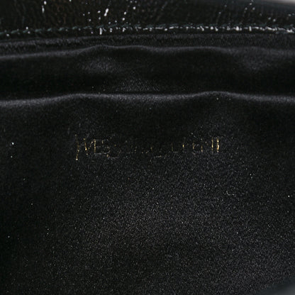 Saint Laurent Textured Patent Monogram Large Belle De Jour Clutch Black 6 of 12