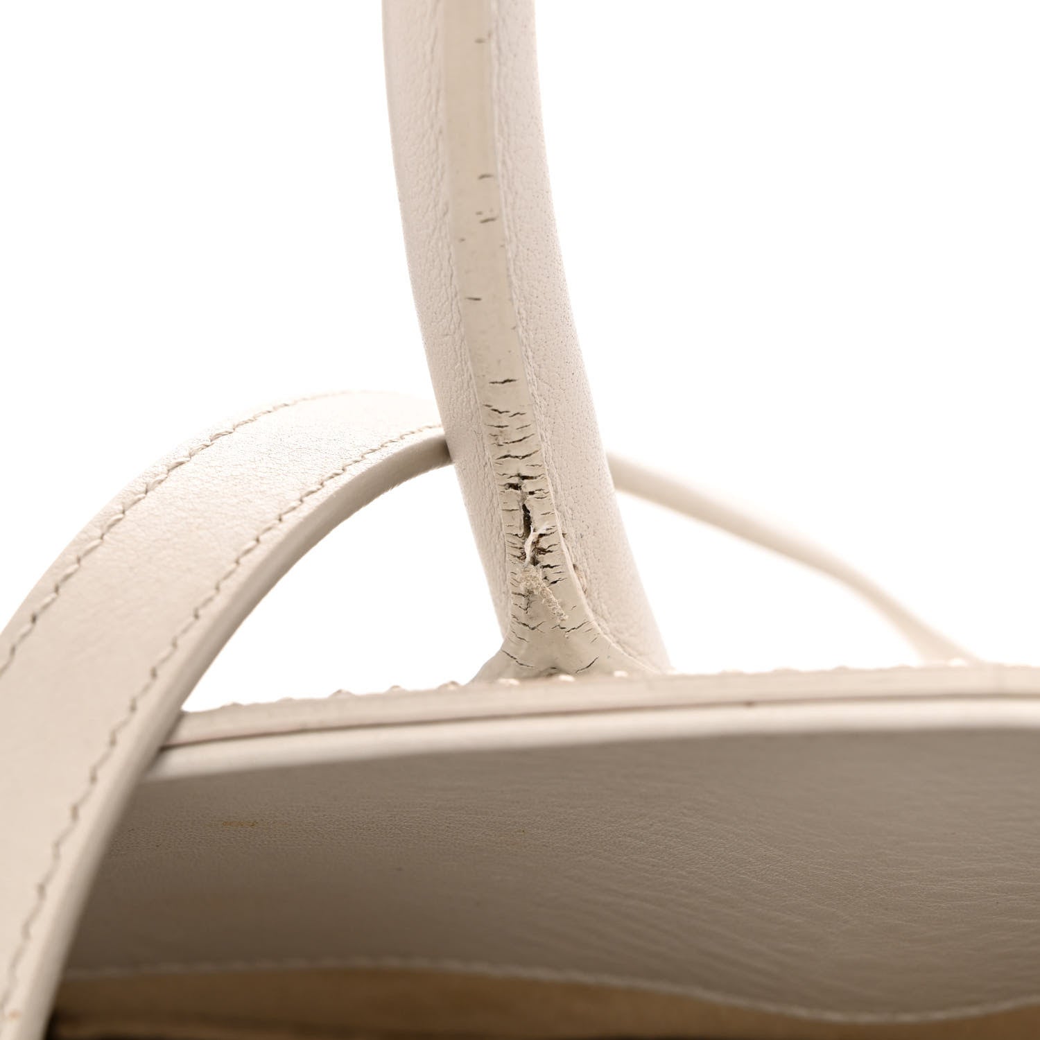 Saint Laurent Calfskin Studded Small Sac De Jour White 16 of 20