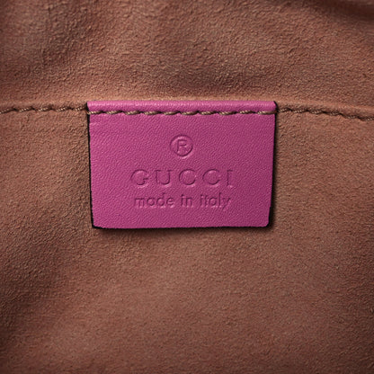Gucci Calfskin Matelasse Mini GG Marmont Chain Shoulder Bag Candy Mousse 6 of 10