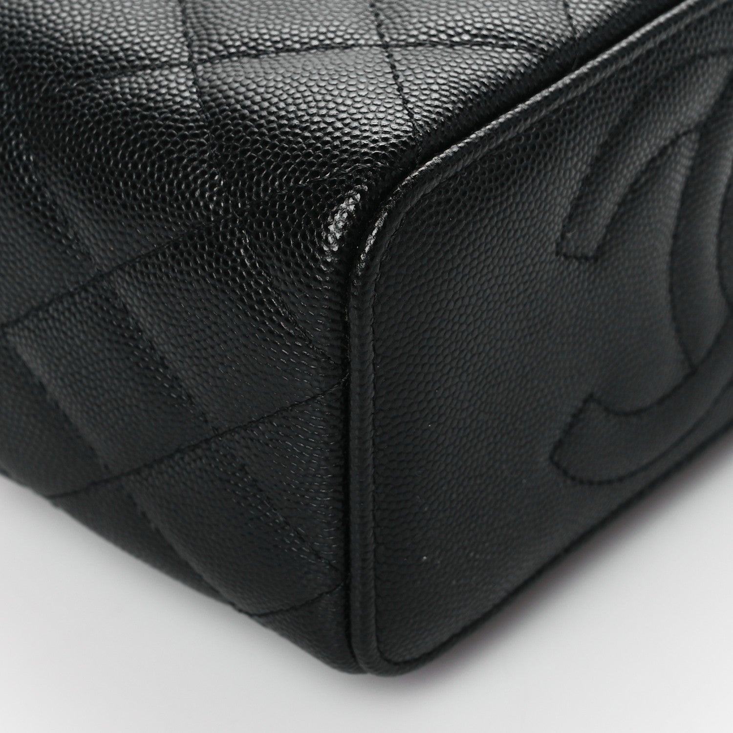 Chanel Caviar Quilted Small Vanity Case With Chain Black 9 of 11