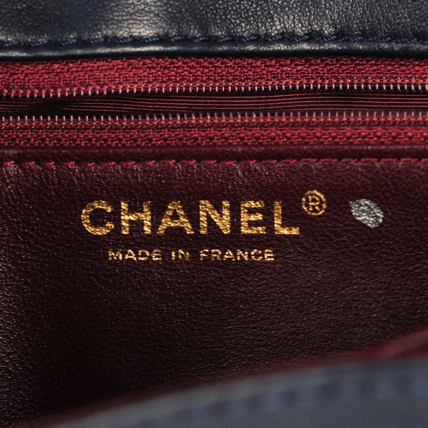 Chanel Patent Quilted Accordion Reissue 2.55 Flap Navy Blue 6 of 7