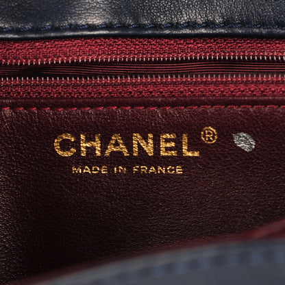 Chanel Patent Quilted Accordion Reissue 2.55 Flap Navy Blue 6 of 7