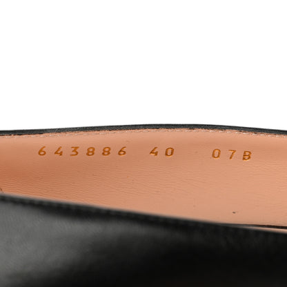 Gucci Malaga Kid Horsebit 75mm Pumps 40 Black 7 of 10