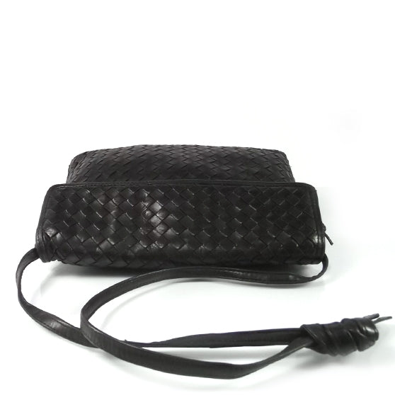 Bottega Veneta Vintage Woven Shoulder Bag Black 4 of 7