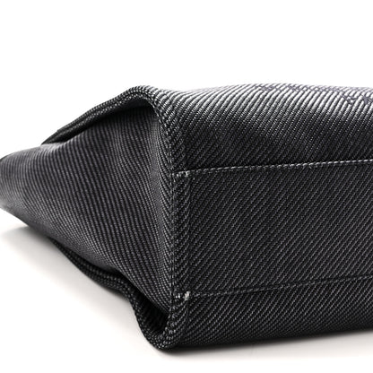 Chanel Mixed Fibers Calfskin Small Deauville Tote Black 9 of 10