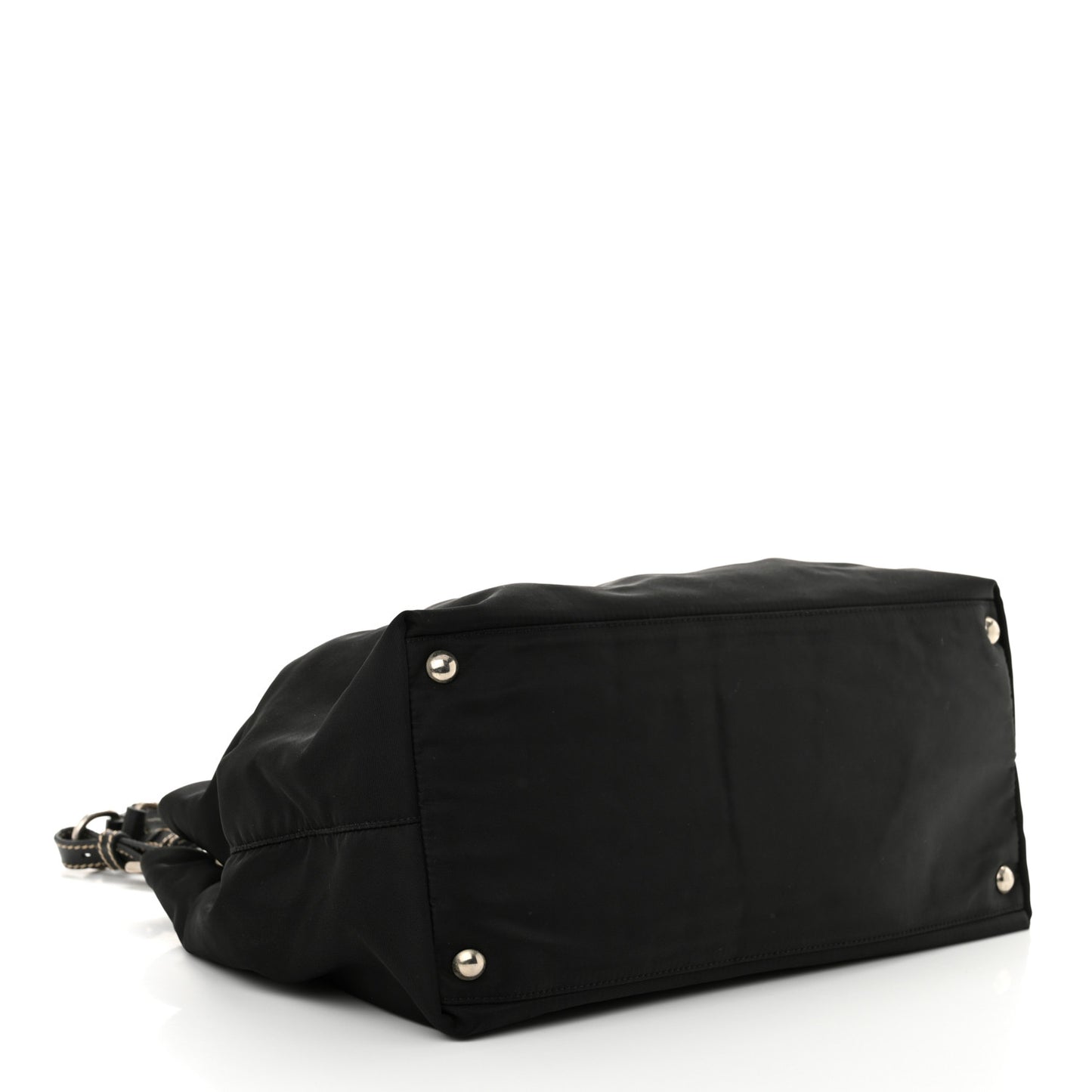 Tessuto Nylon Saffiano Tote Black
