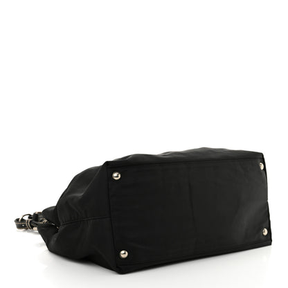 Prada Tessuto Nylon Saffiano Tote Black 4 of 10