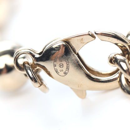 Chanel Metal Beaded CC Bracelet Gold 3 of 3