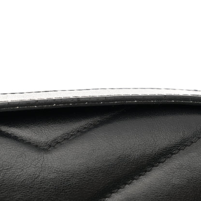 Saint Laurent Calfskin Y Quilted Monogram Medium Loulou Chain Satchel Black 11 of 13