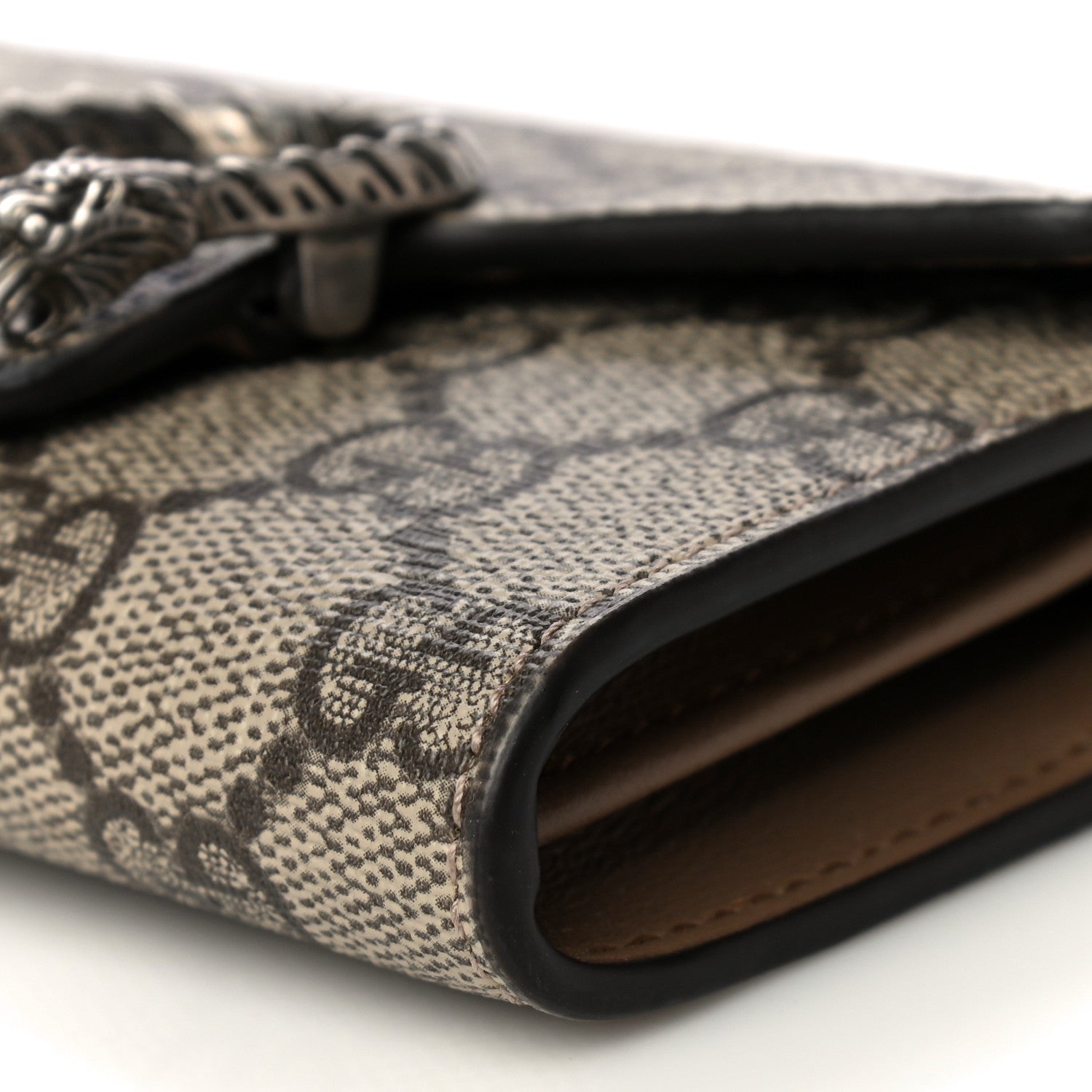 Gucci GG Supreme Monogram Dionysus Coin Purse Taupe 11 of 14
