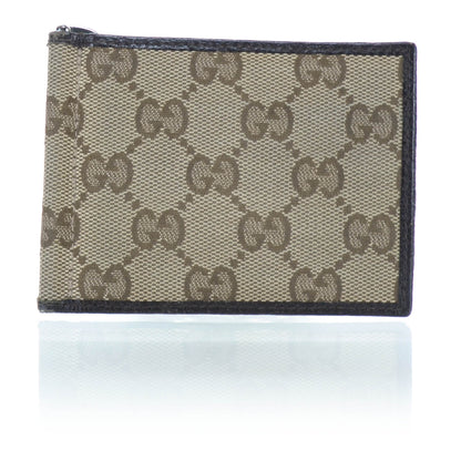 Gucci Mens Monogram Bi-Fold Wallet Ebony 1 of 8