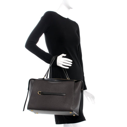 Celine Goatskin Smooth Calfskin Small Ring Bag Dark Taupe 2 of 11