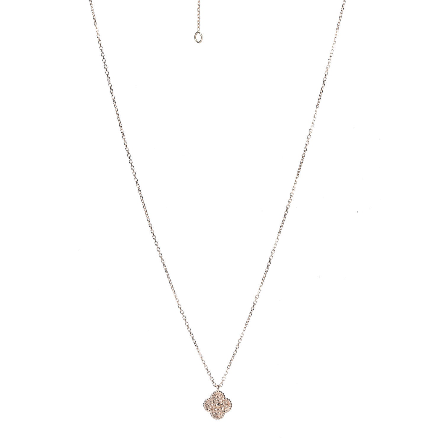 Van Cleef & Arpels 18K Rose Gold Sweet Alhambra Pendant Necklace 1 of 7