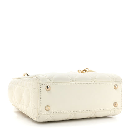 Christian Dior Lambskin Cannage DiorAmour Mini Lady Dior White 4 of 15