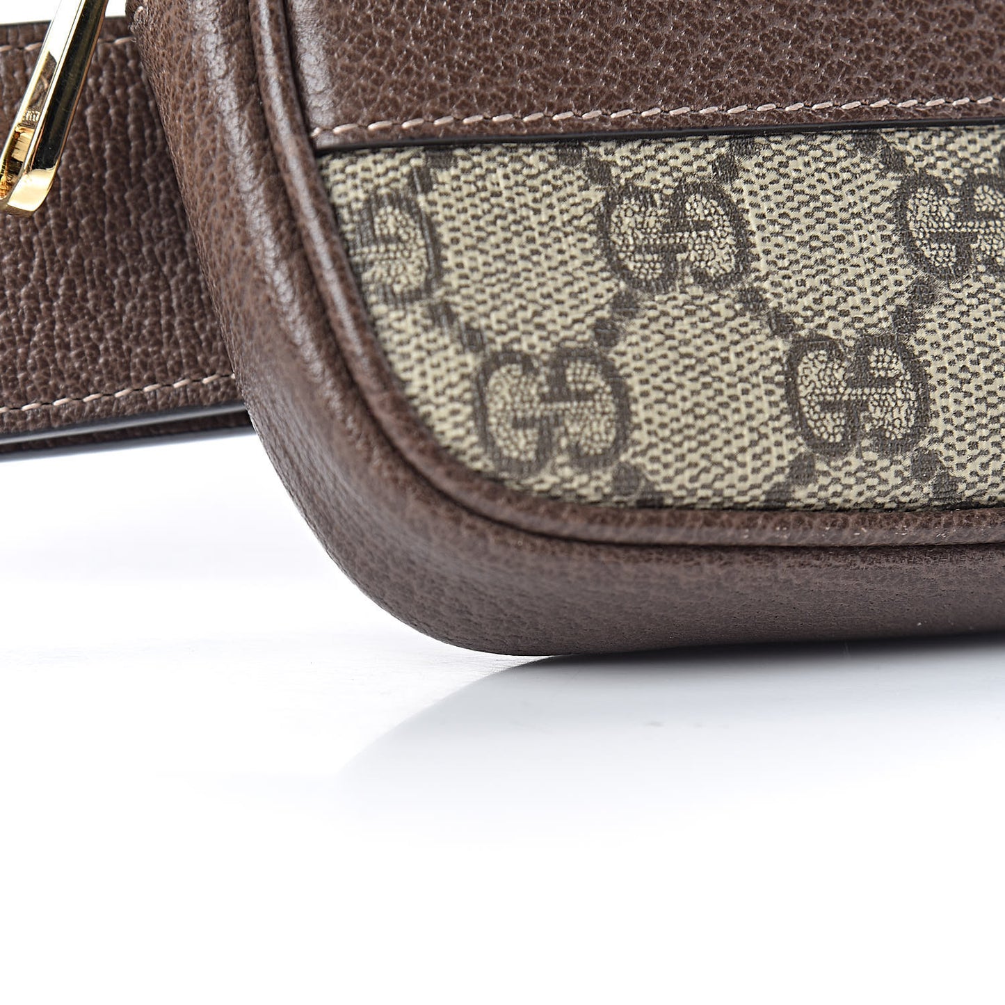 GG Supreme Monogram Ophidia Belted iPhone Case 75 30 Dark Brown
