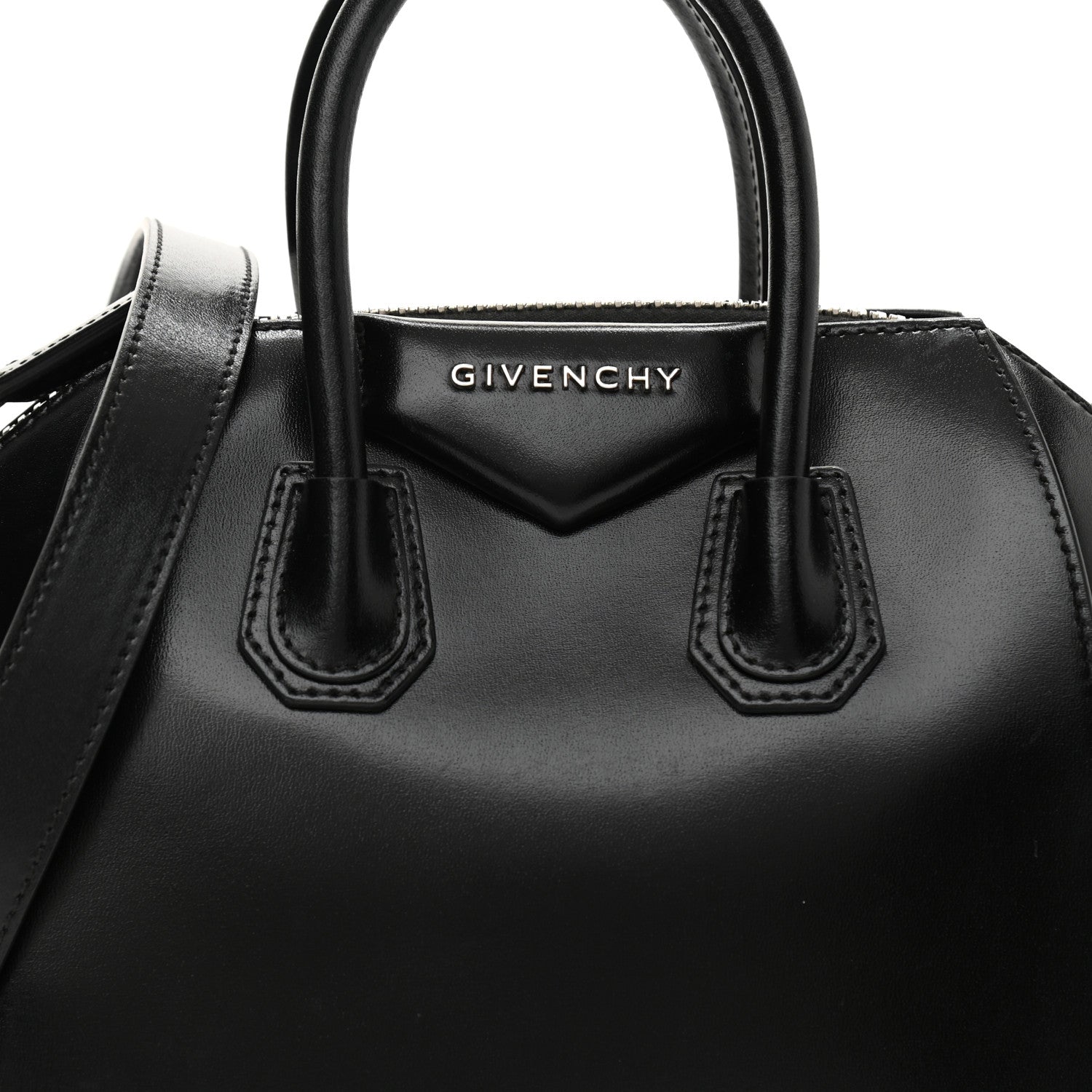 Givenchy Shiny Lord Calfskin Mini Antigona Black 8 of 13