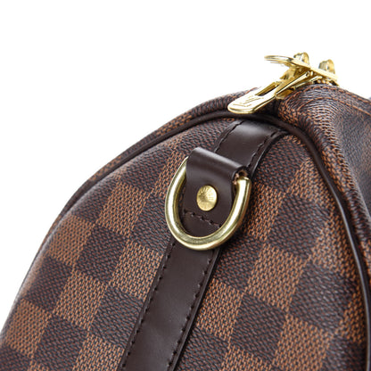 Louis Vuitton Damier Ebene Speedy Bandouliere 25 10 of 14