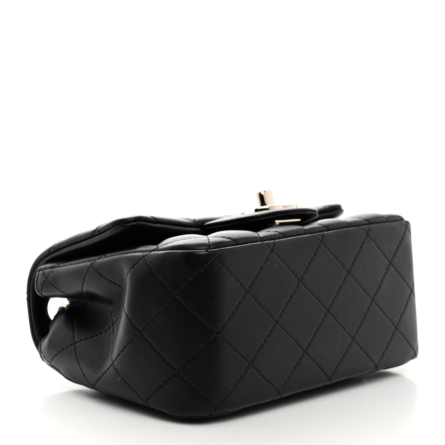 Chanel Lambskin Quilted Mini Square Flap Black 4 of 10