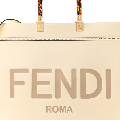 Fendi Vitello King Plexiglass Medium Fendi Sunshine Shopper Tote White Ice 8 of 12