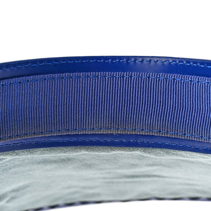 Louis Vuitton Calfskin Raffia Monogram Strawgram Visor Blue 9 of 12