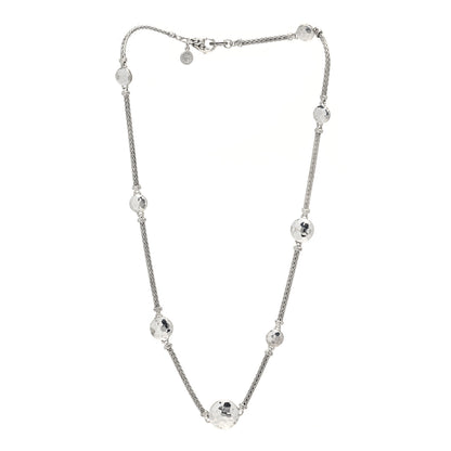 John Hardy Sterling Silver Palu Disc Station Necklace 18" 2 of 4