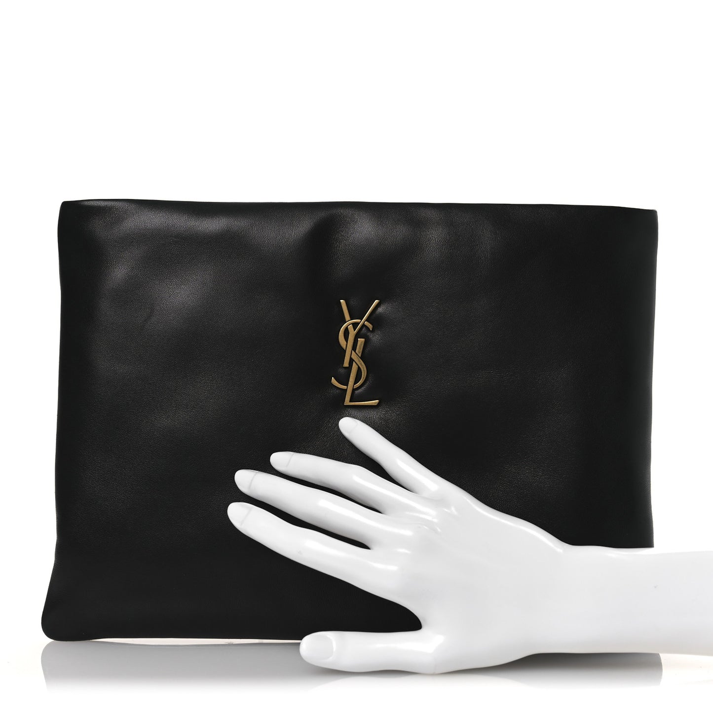 Lambskin Small Calypso Pouch Black
