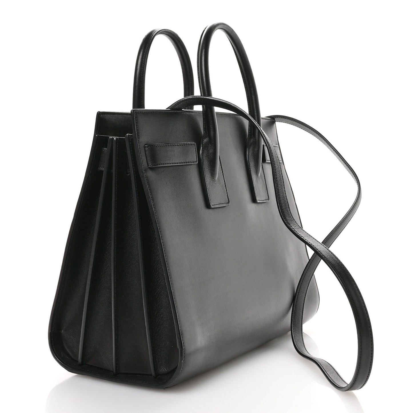 Calfskin Small Sac De Jour Black