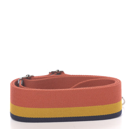Hermes Toile Taurillon Clemence 50mm Shoulder Strap Blue Nuit 2 of 4