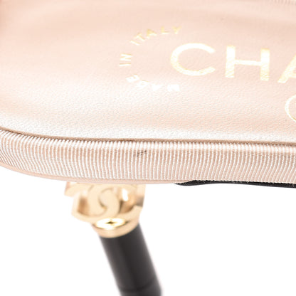 Chanel Grosgrain Lambskin CC Mules 36 Light Pink 9 of 10