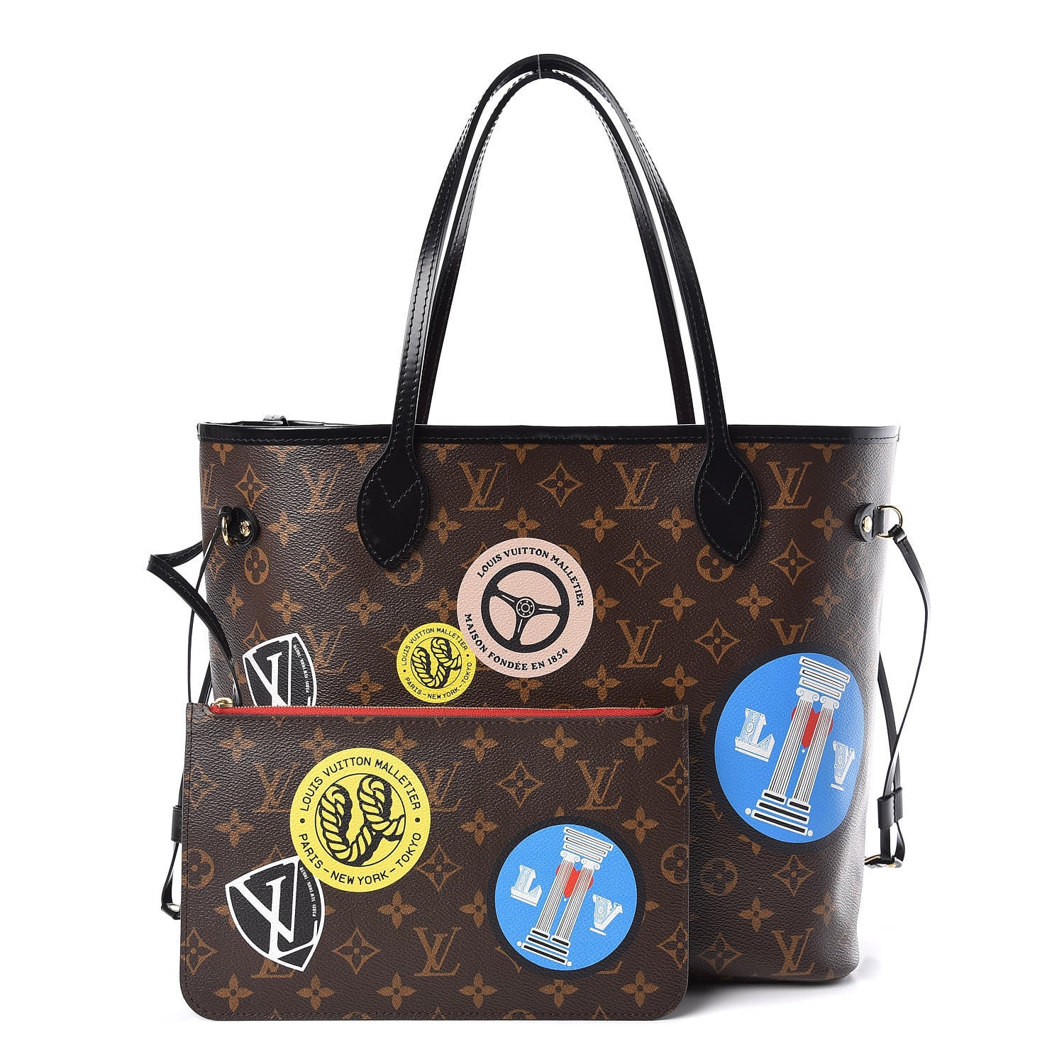 Louis Vuitton Monogram World Tour Neverfull MM 1 of 13