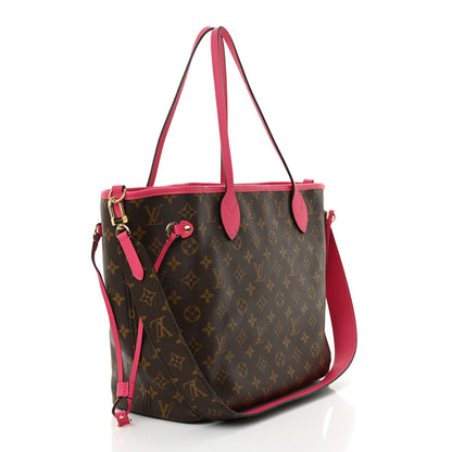 Louis Vuitton Monogram Inside Out Neverfull Bandouliere MM Rose Pondichery 3 of 9