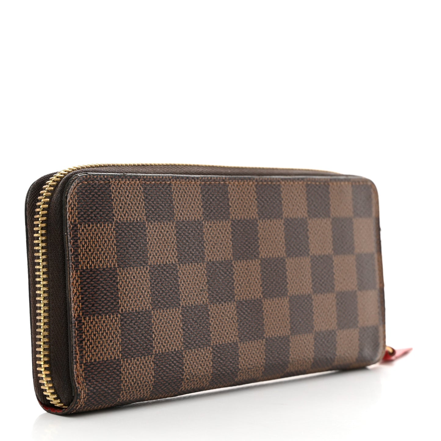 Damier Ebene Clemence Wallet Cherry